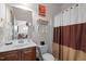 Clean bathroom with vanity, sink, and tiled flooring at 2810 Bedford Green Dr # 300, Raleigh, NC 27604