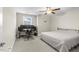 Bedroom featuring a bed, desk with computer, and ceiling fan at 2981 Thurman Dairy Loop, Wake Forest, NC 27587