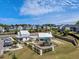 Aerial view of community amenities featuring a pool, playground, clubhouse, and ample parking at 2981 Thurman Dairy Loop, Wake Forest, NC 27587