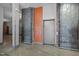Hallway entrance to Bay 55 with large, rustic metal doors on a concrete floor at 500 N Duke St # 55-103, Durham, NC 27701