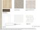 Showcasing the designer selections featuring flooring options, cabinet colors, countertops, and backsplash styles at 101 Hiddenite Pl, Holly Springs, NC 27540