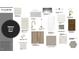 Selection sheet of design elements for kitchen, bath, and other interior elements at 1024 Zelkova Lane, Chapel Hill, NC 27517