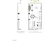 Second floor floorplan showing the layout for kitchen, dining, and great room at 1024 Zelkova Lane, Chapel Hill, NC 27517