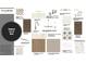 Selection of kitchen backsplash, kitchen quartz, bathroom fixtures, flooring, and paint colors at 1026 Zelkova Lane, Chapel Hill, NC 27517