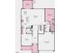 Layout showcasing the home's ground floor, kitchen, dining area, gathering space, bedrooms and garage at 109 Hiddenite Pl, Holly Springs, NC 27540