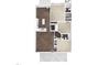 Open-concept floor plan with a kitchen island, multiple bedrooms, and two bathrooms at 132 Ambergate Ct, Rocky Mount, NC 27804