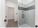 Sleek shower with glass door, custom tile work, and modern fixtures for a luxurious feel at 148 Evington Dr, Pittsboro, NC 27312
