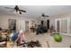 Spacious room with dual ceiling fans, offering multiple possibilities for customization at 161 Kerr Lake Club Dr, Henderson, NC 27537