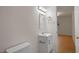 Bathroom with white vanity, sleek sink, and a modern toilet for daily comfort at 2607 Nation Ave, Durham, NC 27707