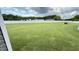 Expansive backyard with lush green grass and a tall fence, offering privacy and plenty of space at 303 Bella Sq, Smithfield, NC 27577