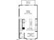 Upstairs floor plan featuring a kitchen, breakfast area, Gathering room, powder room, and deck for comfortable living at 2900 Kempthorne Rd # 57, Cary, NC 27519