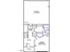 Detailed first-floor floorplan featuring a guest bedroom, garage, and Gathering entry at 319 Chesapeake Commons St # 103, Garner, NC 27529