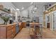 A cozy kitchen with wood countertops, stainless steel appliances, and open shelving at 381 Reams Dr, Middlesex, NC 27557