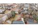 Backyard view featuring a cozy deck area, mature trees, and a private outdoor space perfect for relaxation and entertainment at 405 N Hyde Park Ave, Durham, NC 27703
