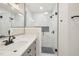 Contemporary bathroom with a frameless glass shower, modern vanity, and sleek fixtures at 4436 Talcott Dr, Durham, NC 27705
