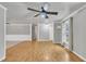 Inviting living room with wood flooring, neutral walls, and natural light at 5002 Kendridge Dr, Durham, NC 27712