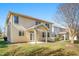 Backyard view of home with a covered patio, perfect for outdoor relaxation at 532 Front Ridge Dr, Cary, NC 27519
