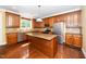 Beautiful kitchen featuring a large island, stainless steel appliances, and a modern design at 532 Front Ridge Dr, Cary, NC 27519