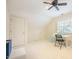 Bonus room featuring a desk, chair, storage, and a ceiling fan at 10 Marchmont Ct, Durham, NC 27705