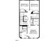 Third floor floorplan rendering displays bedrooms and bathrooms at 2906 Kempthorne Rd # 54, Cary, NC 27519