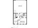 First floor floorplan rendering showcasing garage, bedroom, and bath at 2906 Kempthorne Rd # 54, Cary, NC 27519