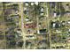 Aerial view displays property's layout within a neighborhood grid, showing surrounding streets and homes at 301 W Hill S Ave, Hillsborough, NC 27278