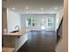 Open concept living space features wood floors and recessed lighting at 3019 Vitner Dr, Durham, NC 27704