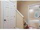 A hallway leading to another room, highlighting the home's layout at 3605 Camp Mangum Wynd, Raleigh, NC 27612