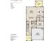 Layout of first floor featuring kitchen, Gathering room, breakfast area, 2-car garage, and guest suite at 4301 Darius Lane # 28, Fuquay Varina, NC 27526