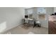 A functional home office space featuring a desk, comfortable chair, and natural light at 45 Florentine Ct, Angier, NC 27501