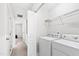 Convenient laundry room with modern washer and dryer at 5117 Singing Wind Dr, Raleigh, NC 27612