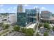 Aerial view of commercial office buildings and city view at 628 Bragg St, Raleigh, NC 27610