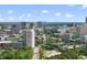 An expansive city skyline view showcasing buildings and trees at 628 Bragg St, Raleigh, NC 27610