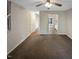 A sun-filled living room, showcasing the home's open floor plan at 859 Dalewood Dr, Raleigh, NC 27610