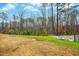 A large backyard with lots of trees and grassy areas, perfect for outdoor activities at 94 E Grove Point Dr, Clayton, NC 27527
