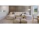 Bright living room showcasing a cozy sectional sofa, a wooden coffee table, and elegant decorative accents at 35 Merle Dr, Wendell, NC 27591