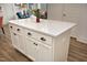 Spacious kitchen island with seating, perfect for meal prep and casual dining at 106 Cottage Way # 33, Pittsboro, NC 27312