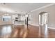 Spacious living area showcasing an open layout with kitchen, dining, and living space at 1109 Hemby Ridge Ln, Morrisville, NC 27560