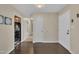 Welcoming foyer with hardwood floors and access to other rooms in the home at 118 Gracie Ln, Clayton, NC 27520