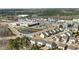 Aerial view of a community near shops, highlighting easy access and the surrounding green spaces at 1513 Reynolds Mill Rd, Wake Forest, NC 27587