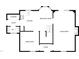 First floor plan featuring a kitchen, living room, dining area, and foyer at 1599 Rogers Pointe Ln, Creedmoor, NC 27522