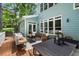 Spacious deck offers outdoor lounge and dining areas at 216 Copper Beech Ct, Chapel Hill, NC 27517