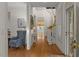 Bright foyer with hardwood floors, staircase and natural light at 28 W Madison, Pittsboro, NC 27312
