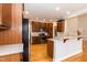 Modern kitchen featuring stainless steel appliances, granite countertops, and ample cabinet space at 4325 New Hope Springs Dr, Hillsborough, NC 27278