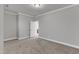 Clean bedroom with neutral carpet and walls, perfect for personalization at 6509 Sunset Manor Dr, Wake Forest, NC 27587
