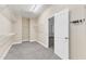 Large walk-in closet features carpeted floors and built-in shelving for ample storage at 6509 Sunset Manor Dr, Wake Forest, NC 27587