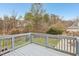 Enjoy the outdoors from this back deck overlooking a spacious yard with mature trees at 8409 Astwell Ct, Raleigh, NC 27615