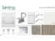 Bathroom design selections including a tub shower, vanity, cabinet hardware, paint color and flooring at 100 N Stonemill Trl # Homesite 252, Wilson's Mills, NC 27520