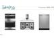 Stainless steel appliances, including a double oven, range, and dishwasher, for a modern kitchen design at 100 N Stonemill Trl # Homesite 252, Wilson's Mills, NC 27520