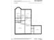 Floor plan of the home's 1st floor showing living room, kitchen, bedroom and bathroom at 2612 Nordmann Fir Rd, Raleigh, NC 27616